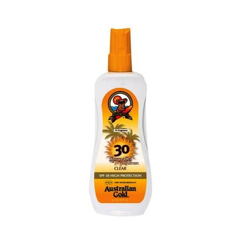 Australian Gold Clear Spray Gel, High Protection SPF 30